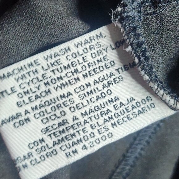 JACLYN SMITH Solid All Faux Suede Black Button Front Top Womens Plus Size 2X - Picture 6 of 6